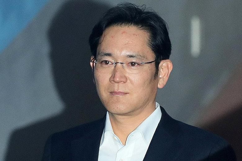 Samsung's Mr Lee Jae-yong (above) and other prominent figures in the economy, and in religion, culture and sports, will travel with President Moon Jae-in to Pyongyang.