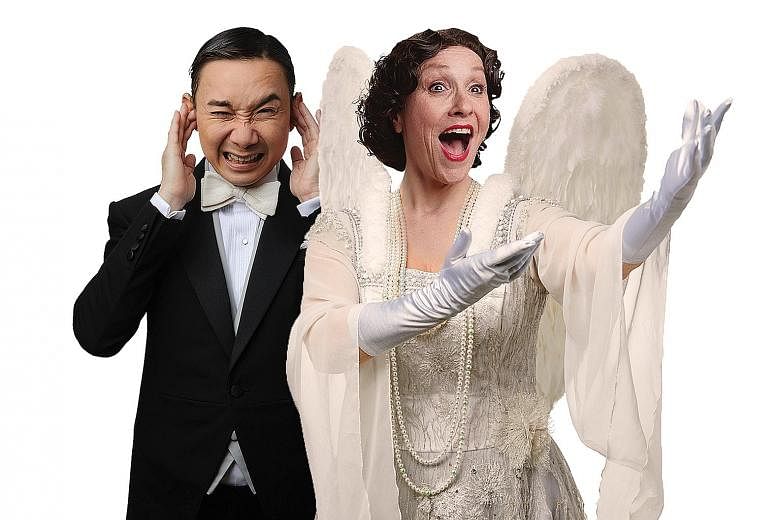 British actress Leigh McDonald plays New York socialite Florence Foster Jenkins, while home-grown actor Hossan Leong takes on the role of her accompanist, Cosme McMoon, in Souvenir.