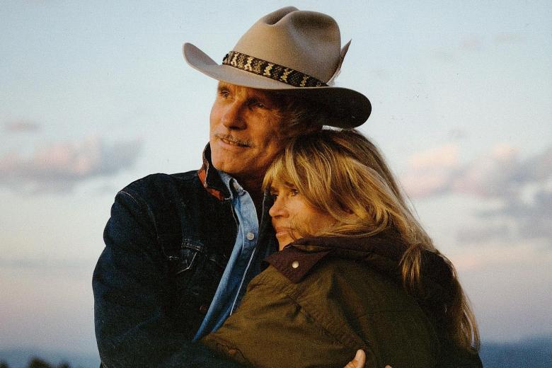 Jane Fonda and ex-husband Ted Turner in Jane Fonda In Five Acts (above) and J.D. Pardo in Mayans M.C.