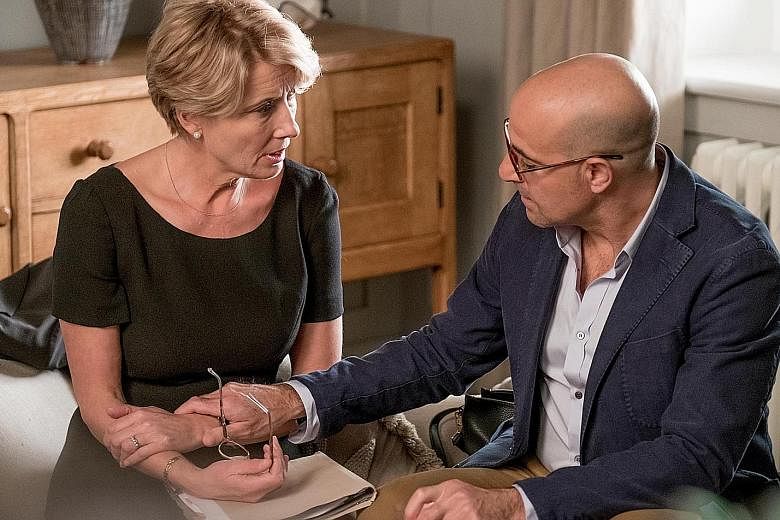 Emma Thompson and Stanley Tucci in The Children Act.