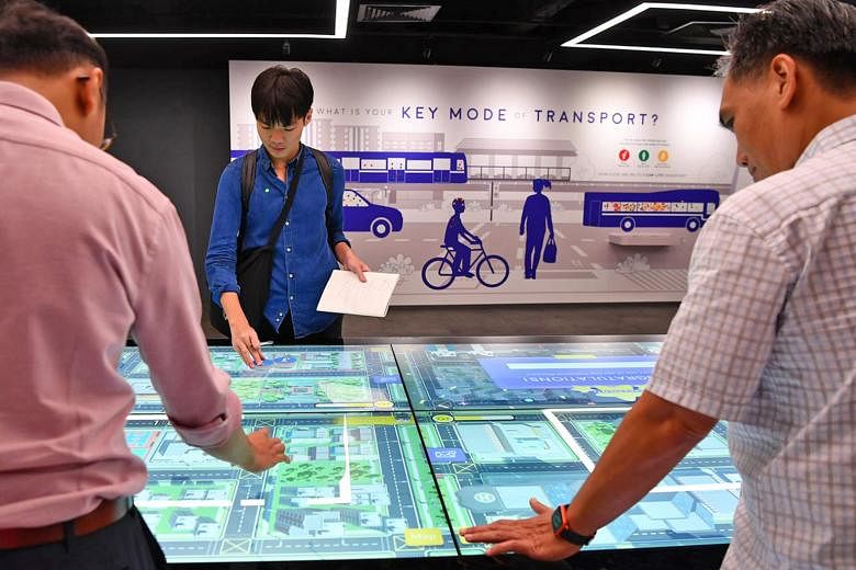 At the SG Mobility Gallery, visitors can turn city planner for a day and try their hand at solving urban commuting problems in a computer game. They can also drive a bus - just by wearing virtual reality headsets.