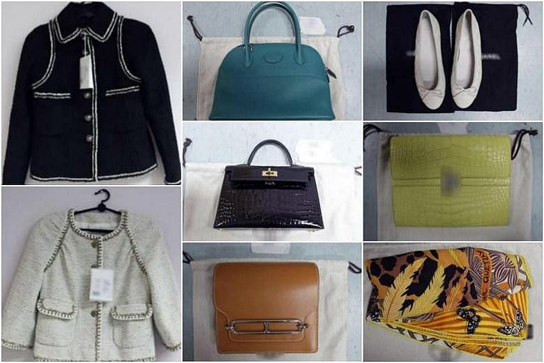 Singapore Customs officers found a total of 30 luxury goods, including handbags, shoes, coats, dresses and scarves, worth over $469,890 in the luggage of Tammy Tien Mi.