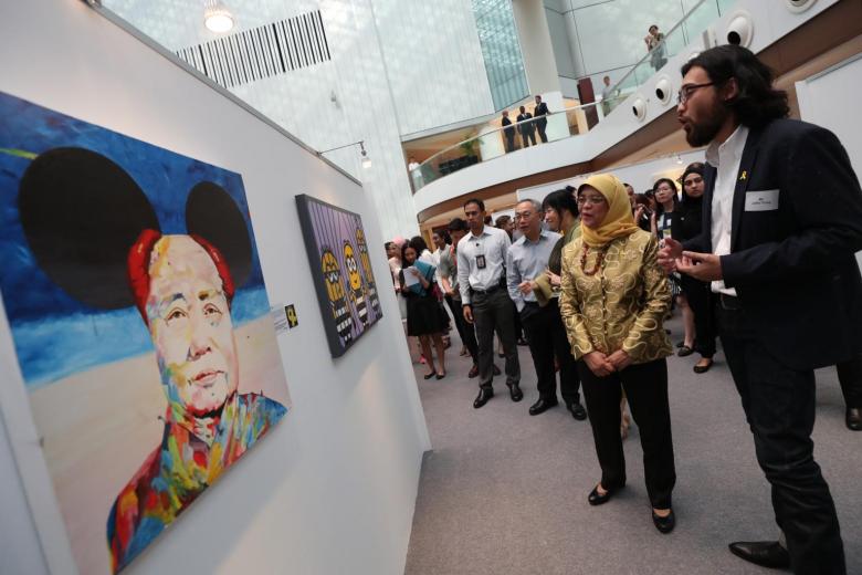 Prison inmates put their talents on show in Yellow Ribbon art