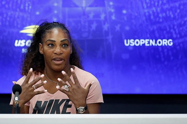 Serena Williams has disputed Patrick Mouratoglou's admission that he illegally tried to coach her during the US Open final.