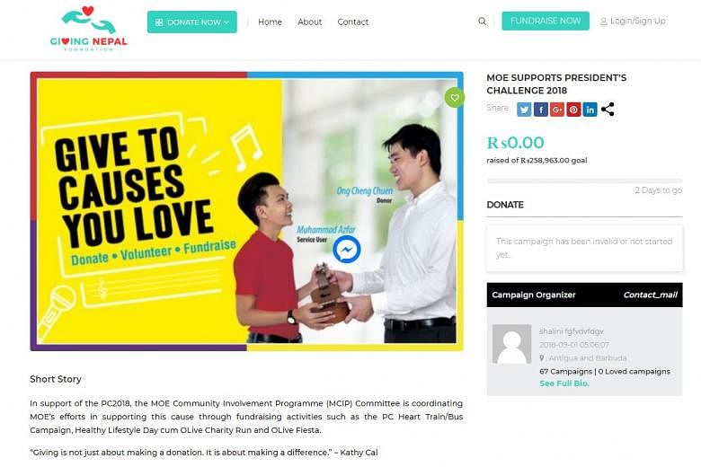 Website duplicates Giving.sg campaigns; site admin apologises ...
