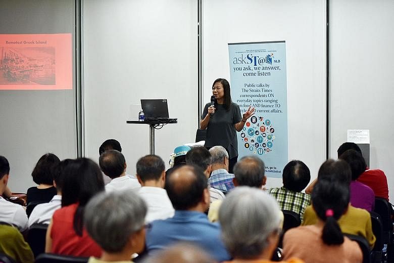 About 250 people turned up at the Central Public Library yesterday to get tips from ST travel writer Lee Siew Hua.