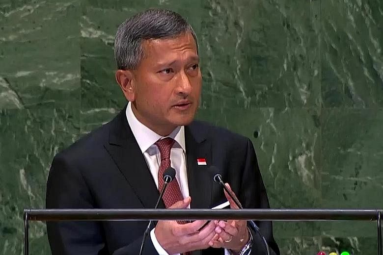 In his speech at the UN General Assembly in New York yesterday, Foreign Minister Vivian Balakrishnan said "there is a strong case to be made for doubling down on multilateralism, rather than retreating from it".