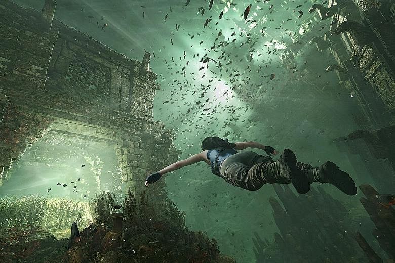 In Shadow Of The Tomb Raider, gamers can explore underwater tombs, among other things.