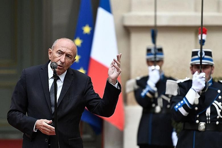 Mr Gerard Collomb quit as France's Interior Minister yesterday, the third minister to resign in two months. His departure adds to the woes of President Emmanuel Macron, who faces record low approval ratings.