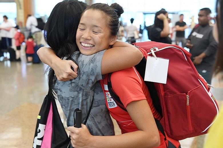 Para swimmer Sophie Soon is part of the final group of Singapore's 44-strong contingent to leave for the Asian Para Games yesterday.