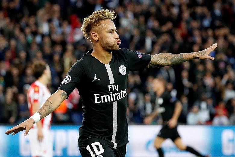 Paris Saint-Germain forward Neymar is one of the best players in Europe, according to his coach Thomas Tuchel. The Brazilian scored a hat-trick in his team's 6-1 Champions League win over Red Star Belgrade on Wednesday.