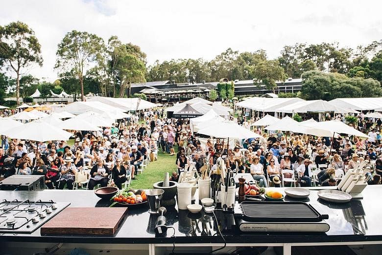 Highlights at the Margaret River Gourmet Escape in Perth include supper with celebrity chef Nigella Lawson (above, left). Readers of The Straits Times have a chance to win the experience for two worth $10,000.