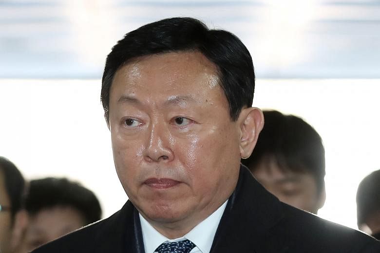 Shin Dong-bin was found guilty of charges including bribery and breach of trust.