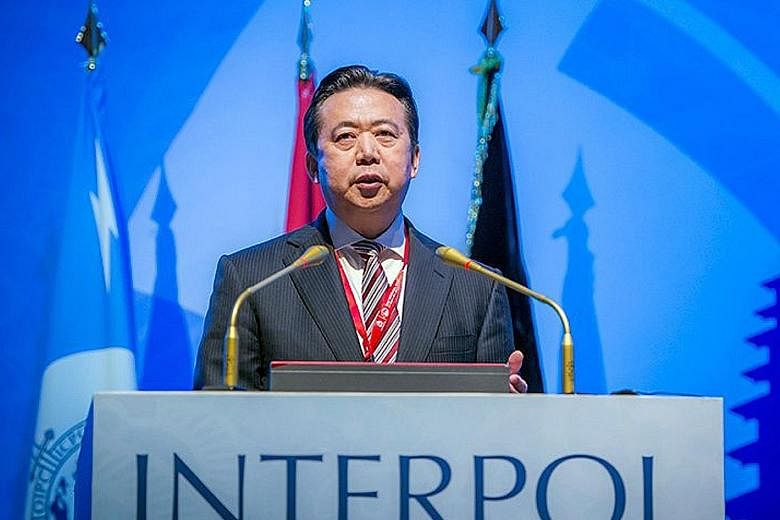 Mr Meng Hongwei was last seen leaving for China late last month from the Interpol headquarters in Lyon, south-east France, said a source.