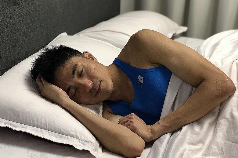 Despite a tight schedule with his residency programme and marathon training, Mok Ying Ren tries to sleep at least six to eight hours a day.