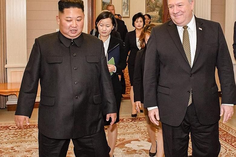 US Secretary of State Mike Pompeo yesterday posted this photo of himself with North Korean leader Kim Jong Un on Twitter, saying, among other things, that "we continue to make progress on agreements made at Singapore Summit".