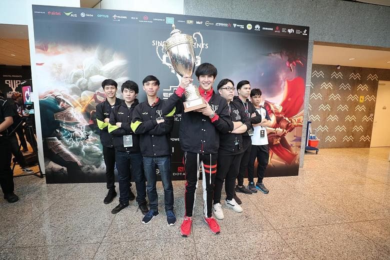 Team Alpha X from Thailand won one of two main events at the inaugural PVP eSports Championship yesterday. They took home the US$40,000 (S$55,300) top prize in the mobile battle arena game Arena Of Valor.