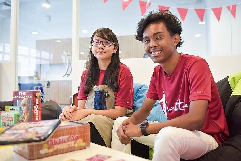 ITE students Natasha Chan, 17, learnt the art of coffee-making, while Shah Iran, also 17, took a course in outdoor camp facilitation.