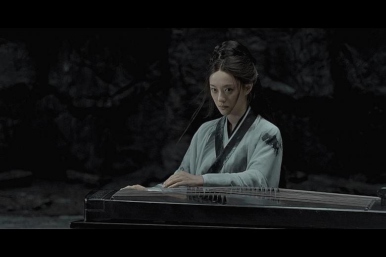 Sun Li plays Commander Zi Yu's wife, Xiao Ai, in Shadow.
