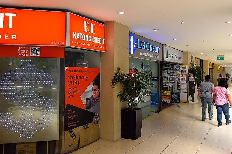 At Lucky Plaza, where there are at least six licensed moneylending firms doing brisk business, a moneylender said if maids do not have access to licensed lenders, they will end up borrowing from loan sharks.