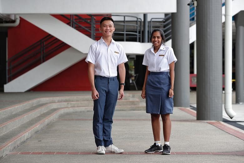 Eight junior colleges are merging into four next year, including Anderson JC whose students (above) are joining hands with their Serangoon JC peers. As well as developing new facilities and upgrading existing ones, the merged JCs have also been desig