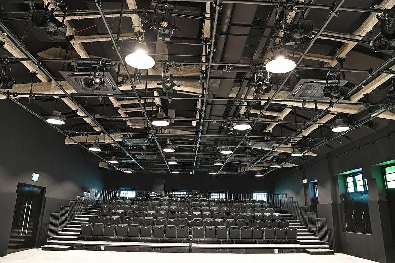 The Stamford Arts Centre in Waterloo Street boasts a new roof (left) and a black box theatre with retractable seats (above).