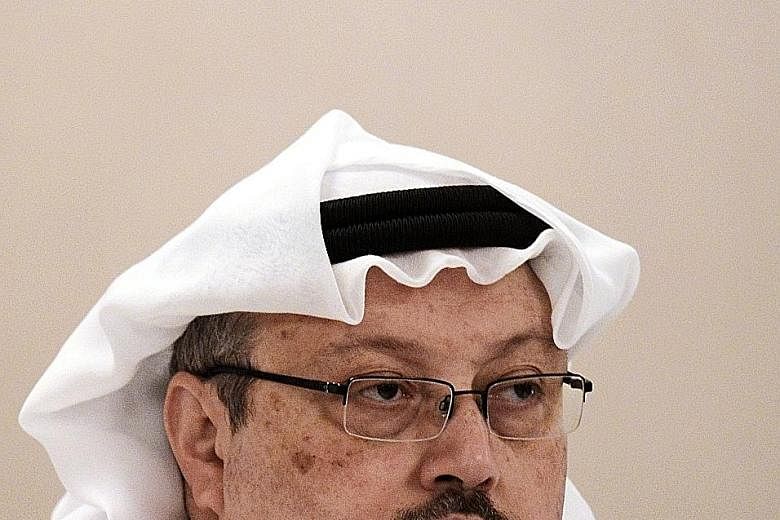 Saudi journalist Jamal Khashoggi (above) has not been seen since Oct 2, when he went to the Saudi consulate (right) in Istanbul to obtain official documents for his upcoming marriage.