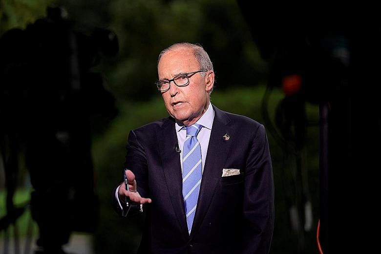 Mr Larry Kudlow's comments come as a separate report said US President Donald Trump believes it will take more time for tariffs imposed by the US on Chinese imports to bite.