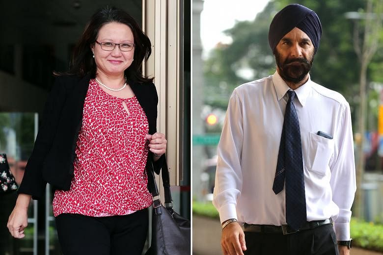 Senior Counsel Davinder Singh and Workers' Party chairman Sylvia Lim crossed swords yesterday over a heads up Ms Lim is said to have given the owners of FM Solutions & Services to come fully prepared to a meeting to defend their pricing in their bid 
