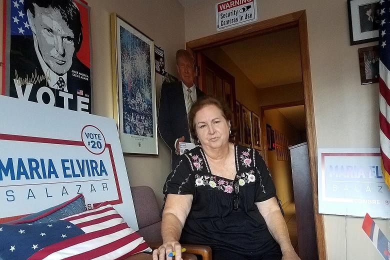 Ms Mariela Jewett, deputy director of the Republican Party of Miami-Dade County, sees the US midterm elections as a battle against socialism.