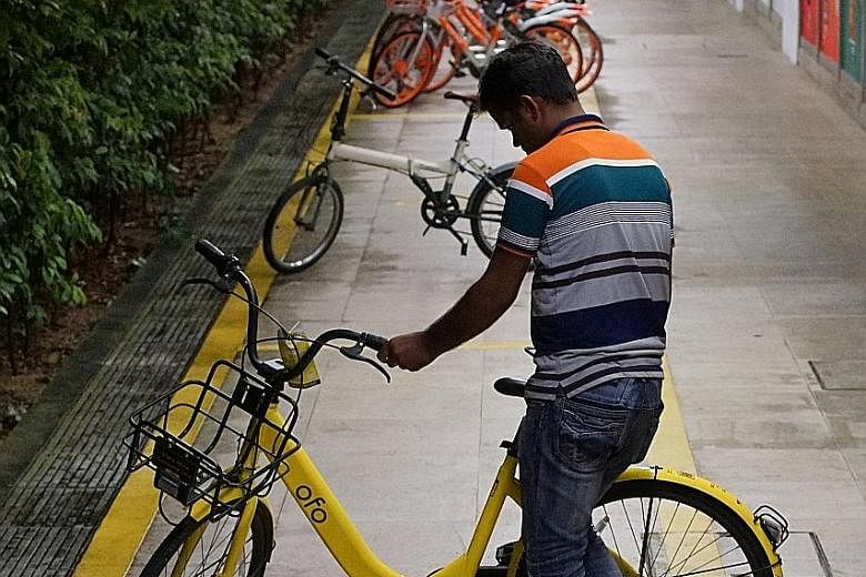 Ofo was granted a maximum fleet size of 25,000 bicycles - "much lower" than what it first applied for. But it subsequently asked to operate 10,000 bikes instead, and LTA agreed.
