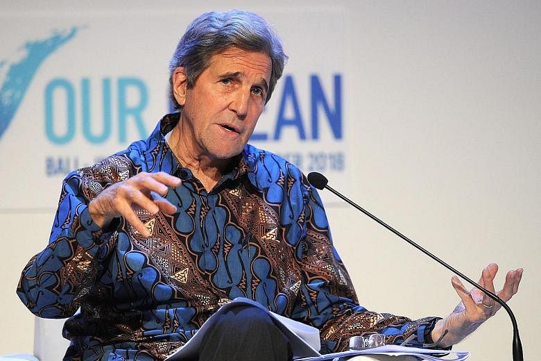 Mr John Kerry says the world needs a non-proliferation treaty for pollution in the oceans.