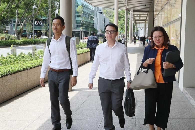 Town councillors Kenneth Foo (left) and Chua Zhi Hon were asked, among other things, about the replacement of the incumbent managing agent with FM Solutions & Services at AHTC without a tender being called.