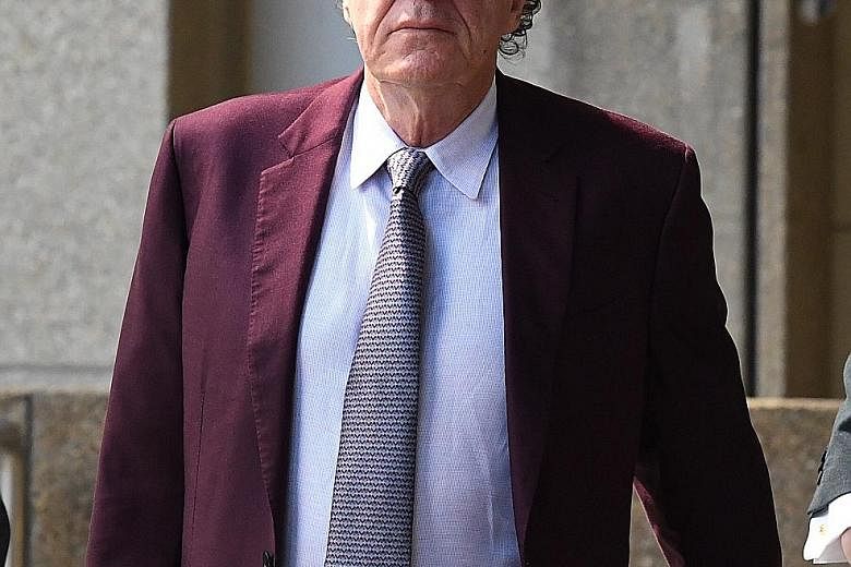 Geoffrey Rush (left) and Eryn Jean Norvill (above) arriving at the Federal Court in Sydney yesterday. The actress said the Oscar winner simulated groping her breasts and stroked her breast in a 2015 production.