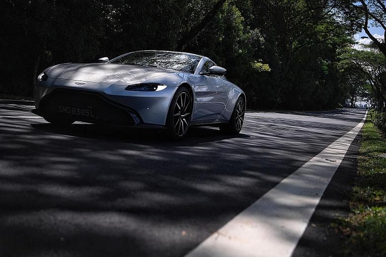 The Aston Martin Vantage is sublimely balanced, with excellent road-holding.