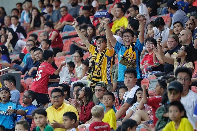Local football fans gave a thumbs-up to the rebranded Singapore Premier League's engagement efforts in its inaugural season