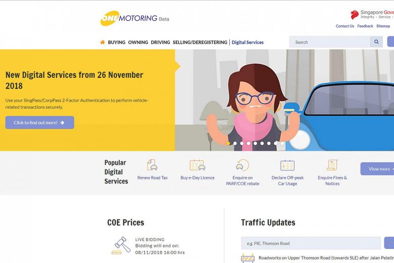 More service options for vehicle owners on revamped One.Motoring site ...