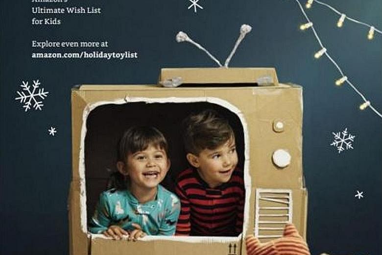 The 70-page A Holiday Of Play catalogue, which features delighted kids surrounded by toys, will be mailed to millions of customers this month. Amazon aims to secure a piece of the US toy market with this move.