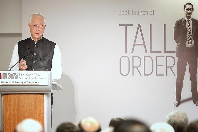 Emeritus Senior Minister Goh Chok Tong, speaking at the launch of his memoir yesterday at the Lee Kuan Yew School of Public Policy, said he was happy with the product and that there will be a volume 2.