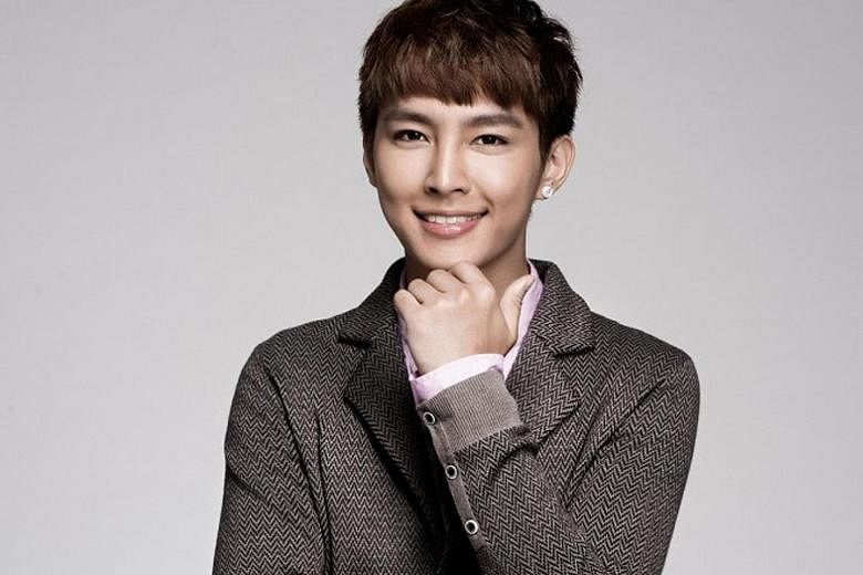 A man known as Mr A claims that Fahrenheit singer Aaron Yan (above) cheated on him, dating two other men at the same time.