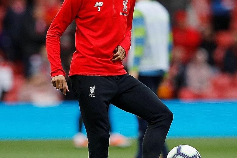 Liverpool new boys Fabinho (above) and Naby Keita have not managed to earn a regular place in the starting line-up despite a combined £90 million (S$161 million) price tag.