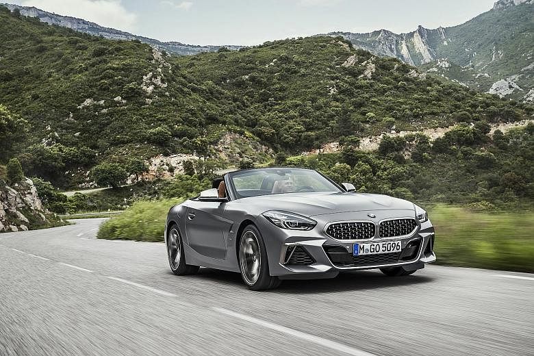The soft top of the BMW Z4 goes down in 10 seconds, even on the move at up to 50kmh.