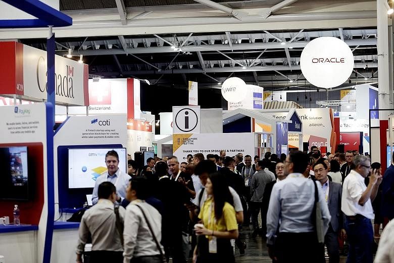 The five-day Singapore FinTech Festival, which ends on Friday, has drawn about 40,000 participants from more than 100 countries, making the event the biggest annual gathering of the global fintech community, according to the Monetary Authority of Sin