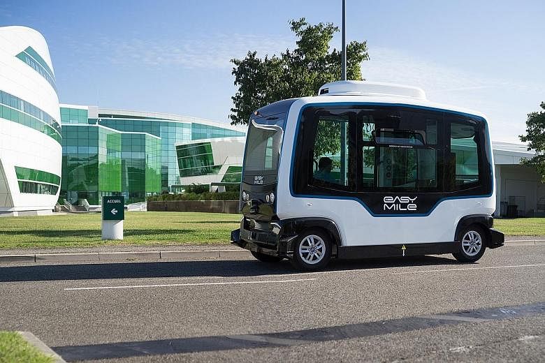 French start-up EasyMile's EZ10 autonomous shuttle will ply a 1.6km route on the National University of Singapore campus from next March as part of a year-long trial with ComfortDelGro and automotive distributor Inchcape.