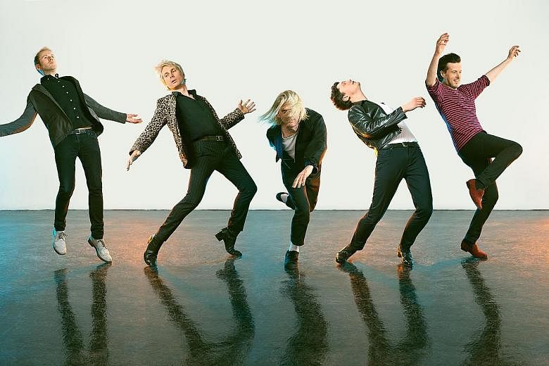 Award-winning band Franz Ferdinand comprise (from far left) Bob Hardy, Alex Kapranos, Paul Thomson, Julian Corrie and Dino Bardot.