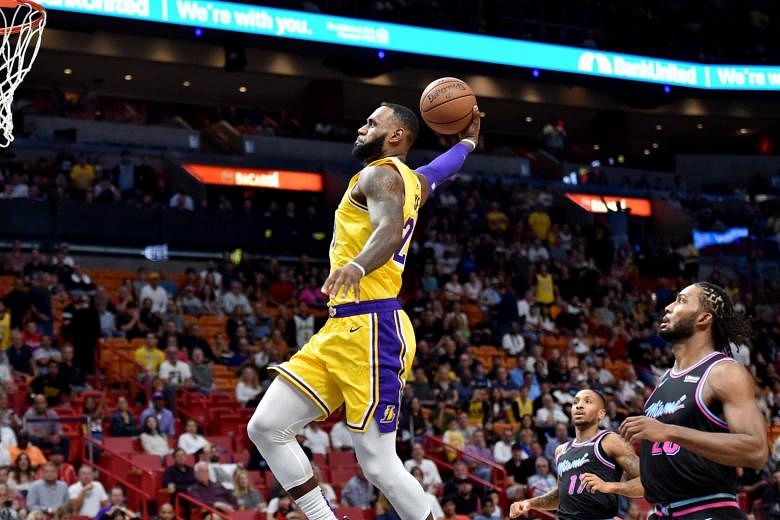 Basketball: LeBron James Drops 51 As Lakers Hammer Heat, Wobbling ...