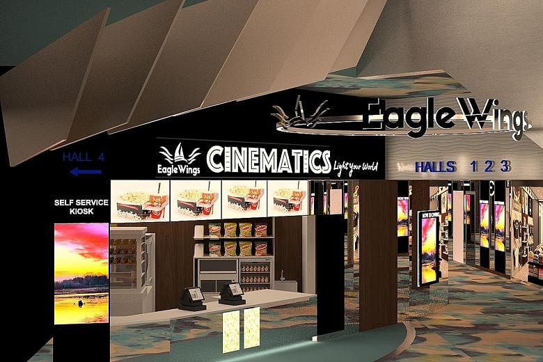 EagleWings Cinematics, located in the King Albert Park Residences Mall, will be opening early next month.