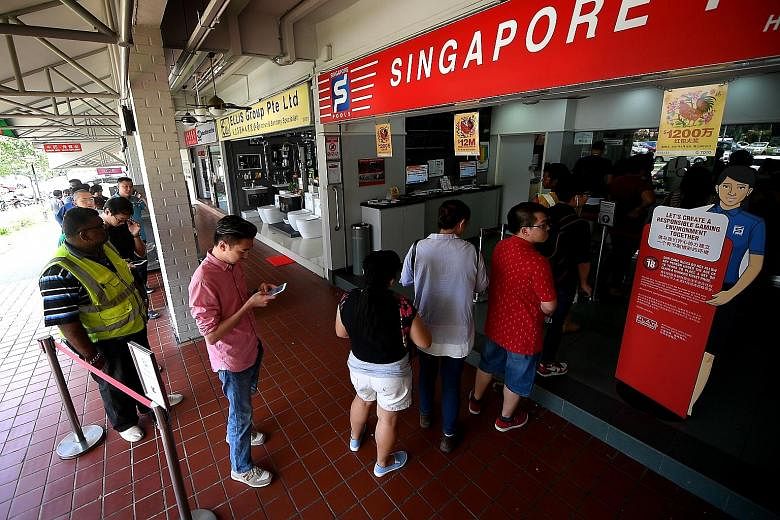 The unclaimed prizes for Singapore Pools' past four financial years came up to about $190 million.