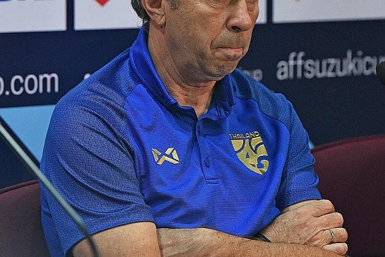 Milovan Rajevac trying to put up a brave front before the press.