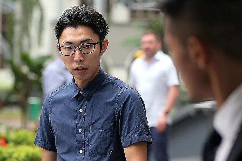 Warehouse manager Wataru Murase was sentenced to eight months and four weeks' jail for entering a women's toilet in Far East Square and molesting a woman in October last year.